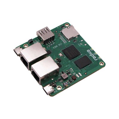 瑞莎E20C单板 开发板  x网关终端  迷你网关 双千兆口网口