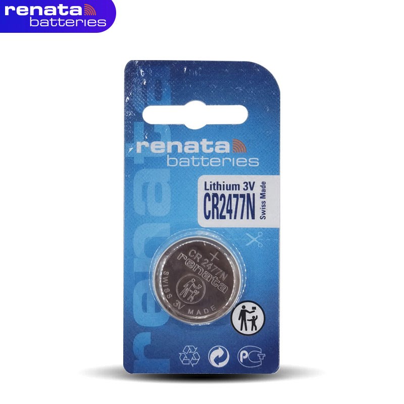 CR2477N纽扣电池o瑞士进口锂电池3V挂钟打卡器T型仪器仪表电饭煲