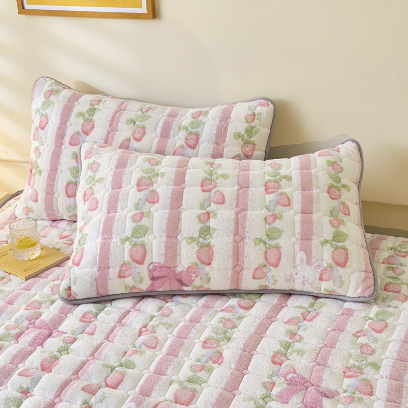 A类牛奶绒床垫加厚软垫2024新款保暖加绒床褥垫三V件套防静电褥子