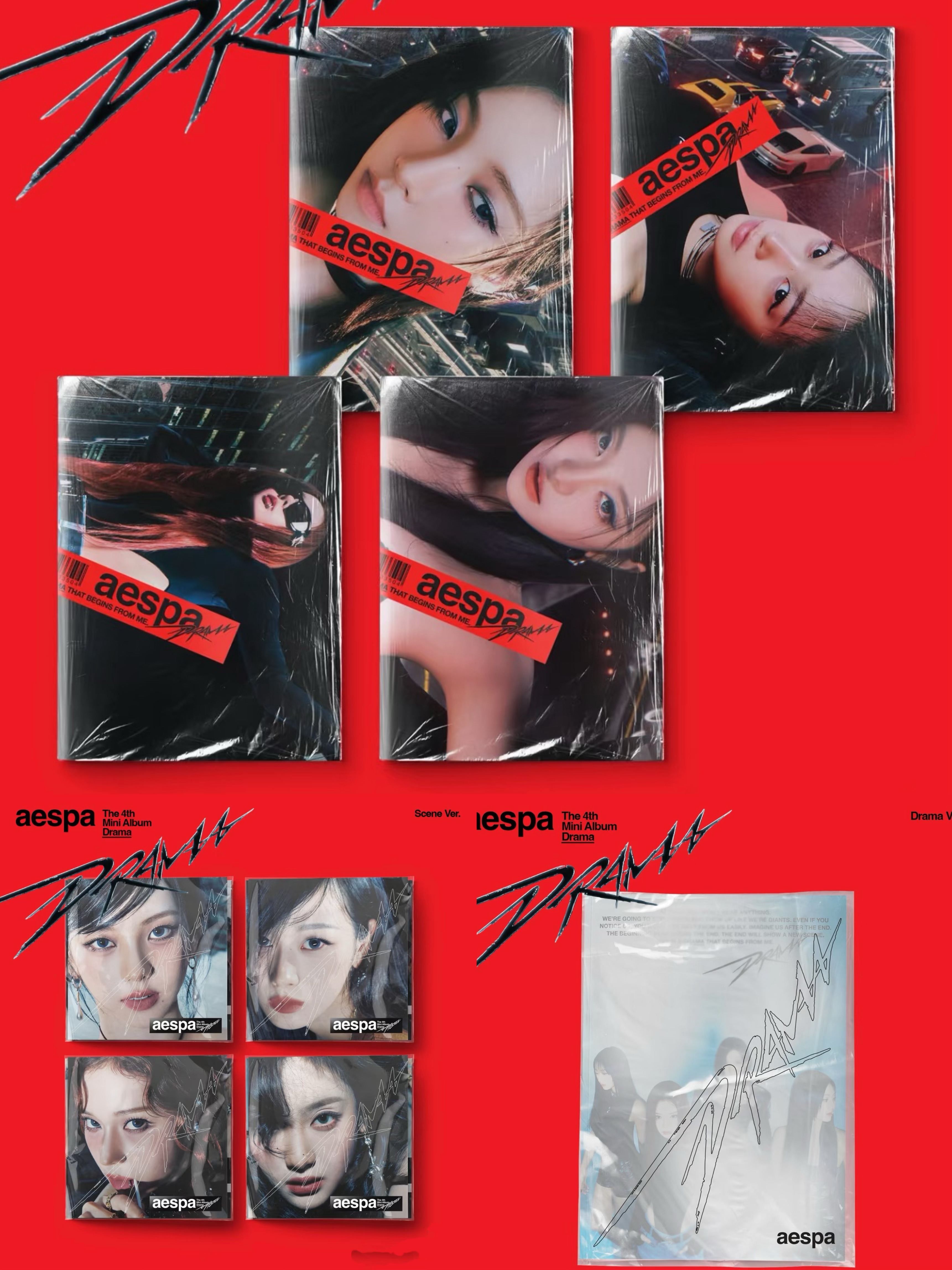 [Spot] Zha aespa Album Collection Drama Mini 4 Album Unopened Whiplash Album