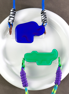 lz原创蓝色小象卡通小鳄鱼可爱背夹挂绳手机斜挎背带挂脖便携防丢