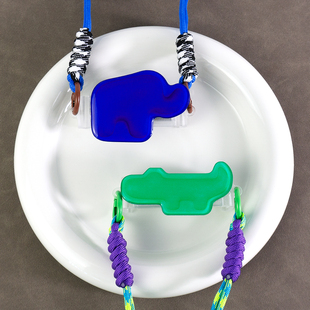 lz原创蓝色小象卡通小鳄鱼可爱背夹挂绳手机斜挎背带挂脖便携防丢