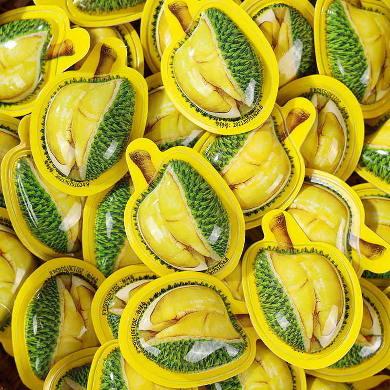 随你想3D榴莲糖创意水果味奶糖软糖年货正宗香浓榴莲奶糖