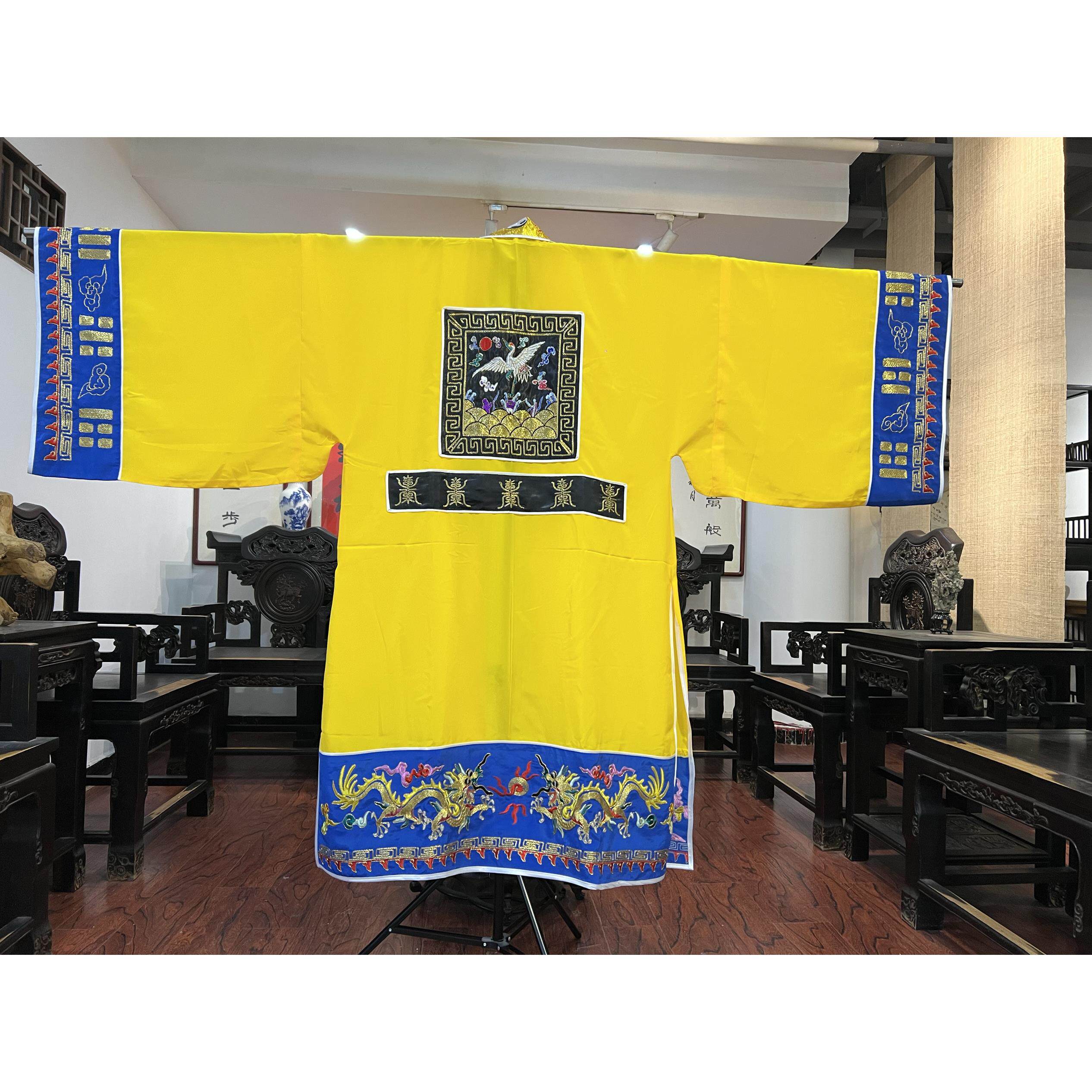 新款道士服经衣忏衣全金仿手工补子衣小袖法衣降衣道袍