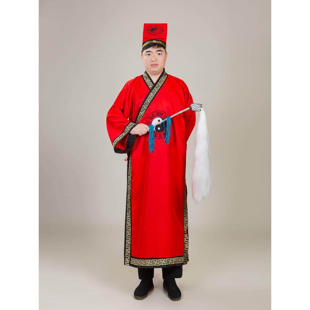 新款道士服装道袍男道士服长袍道衣法衣经衣林正英同款衣服道士袍