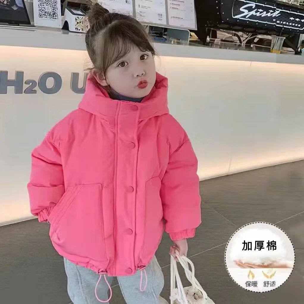 品牌专柜女童棉衣秋冬棉袄外套