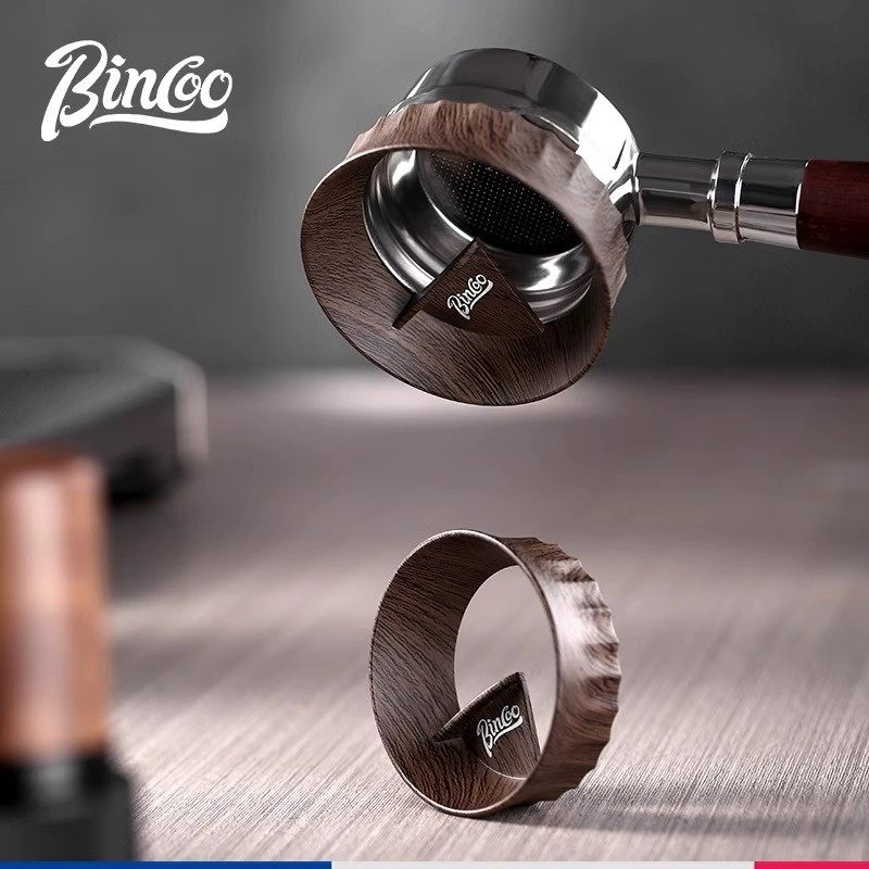 Bincoo咖啡磁吸手柄接粉环木纹布粉器意式防飞粉专业接粉51/58mm,餐饮具,配套器具,淘宝优惠券,粉丝福利购,淘宝优惠卷