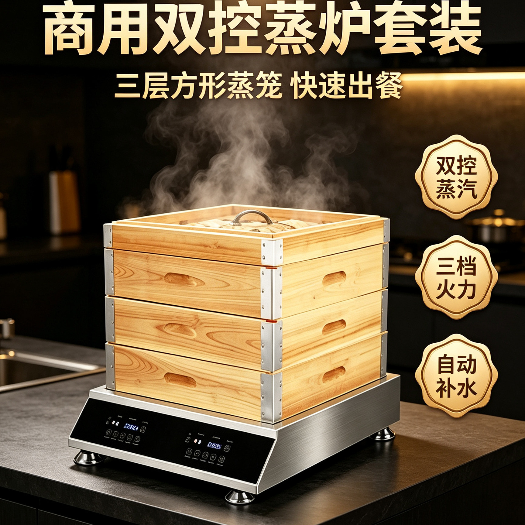 2026新款商用蒸汽机蒸包机餐饮图片