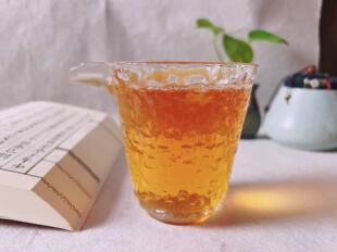 青苹果耐热玻璃冰川纹锤纹公道杯分酒器气泡饮公杯茶杯茶配件