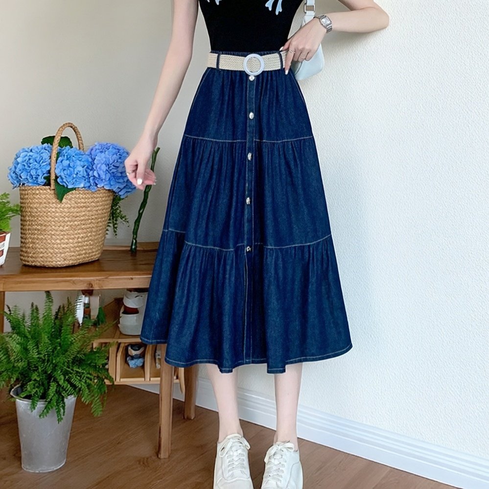 胖MM时尚气质减龄百搭伞裙女2026春季新款简约舒适宽松显瘦半身裙,女装/女士精品,大码半身裙,淘宝优惠券,粉丝福利购,淘宝优惠卷