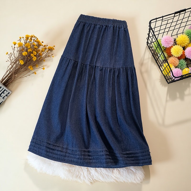 胖MM胯大腿粗遮肉显瘦大摆裙女2026春季新款简约垂感休闲A字裙潮,女装/女士精品,大码半身裙,淘宝优惠券,粉丝福利购,淘宝优惠卷