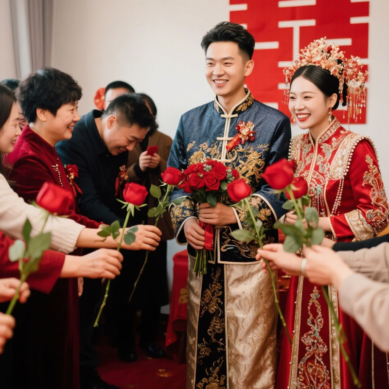 结婚礼拍照道具仿真玫瑰花图片