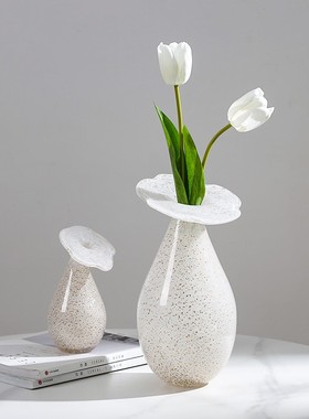 花朵艺术玻璃花瓶法式插花花器