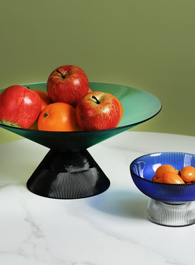 现代创意轻奢高脚水果盘家居客厅