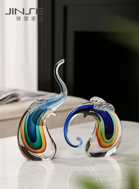 高端艺术玻璃摆放轻奢部分抽象现代客厅样板房入口桌面电视柜书房