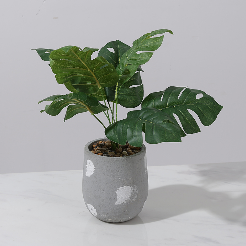 仿真绿植盆栽摆件亚克力落地花瓶