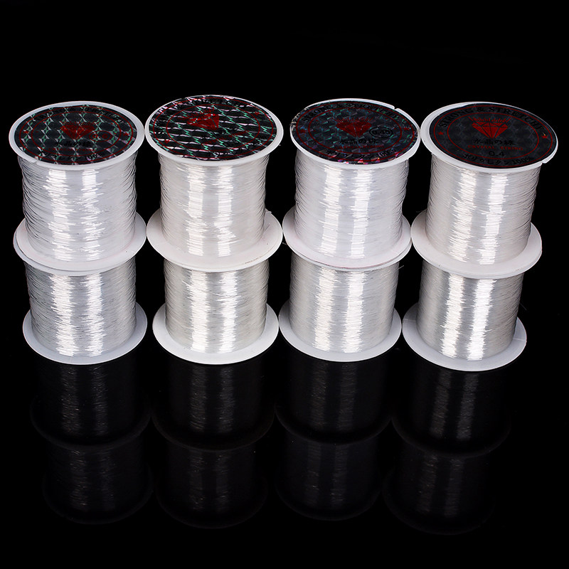 若茶(饰品)DIY饰品配件水晶引线/鱼线/串珠专用无弹力编制透明