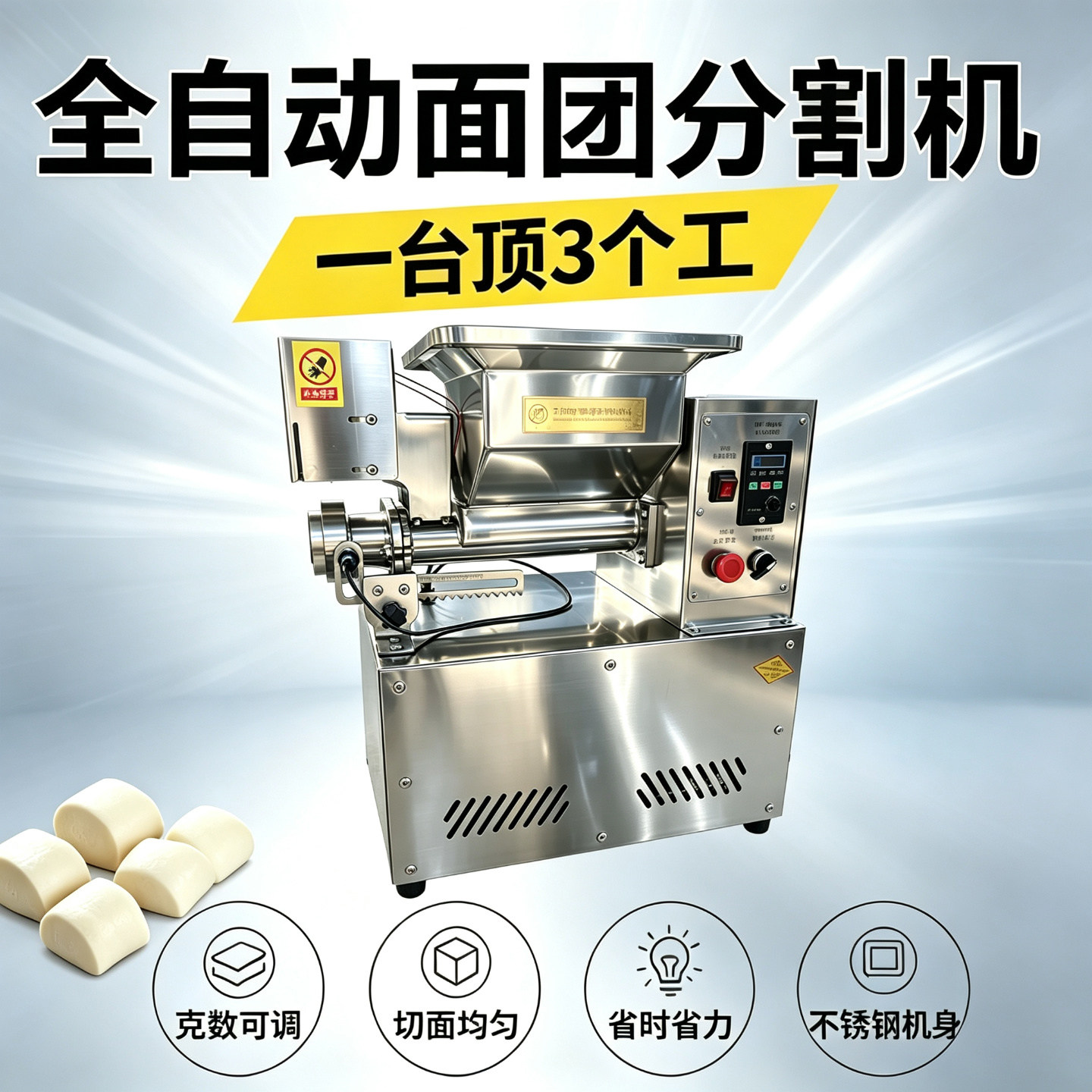 面剂子机商用小型面团分割机月饼饺子包子馒头烧饼发面老面分切机