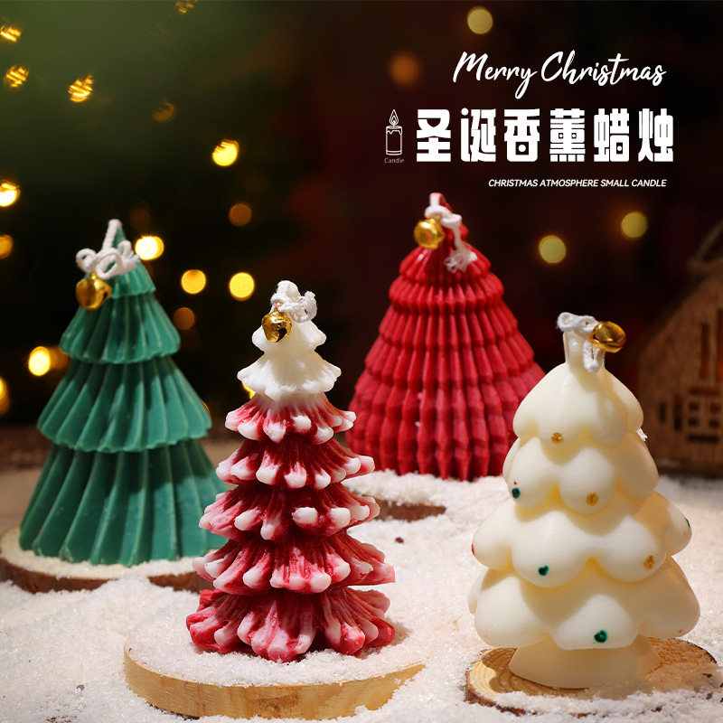 圣诞蜡烛家用迷你小礼品圣诞树蜡烛氛围装扮场景布置圣诞节装饰品