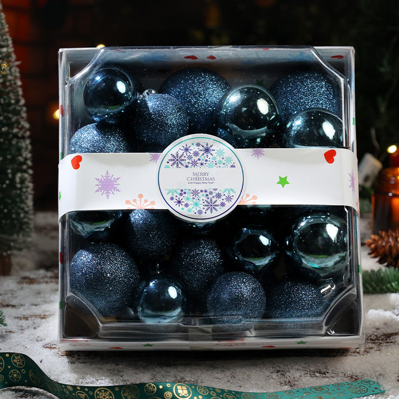 迷饰 圣诞节装饰品圣诞球套餐挂件圣诞树场景布置小配件氛围派对