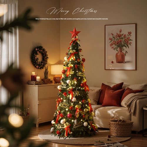 Mystery 2025, новая складная рождественская елка для дома, большие светящиеся напольные украшения своими руками, рождественские украшения