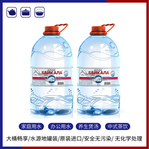 进口贝加尔浪花天然水俄罗斯5L