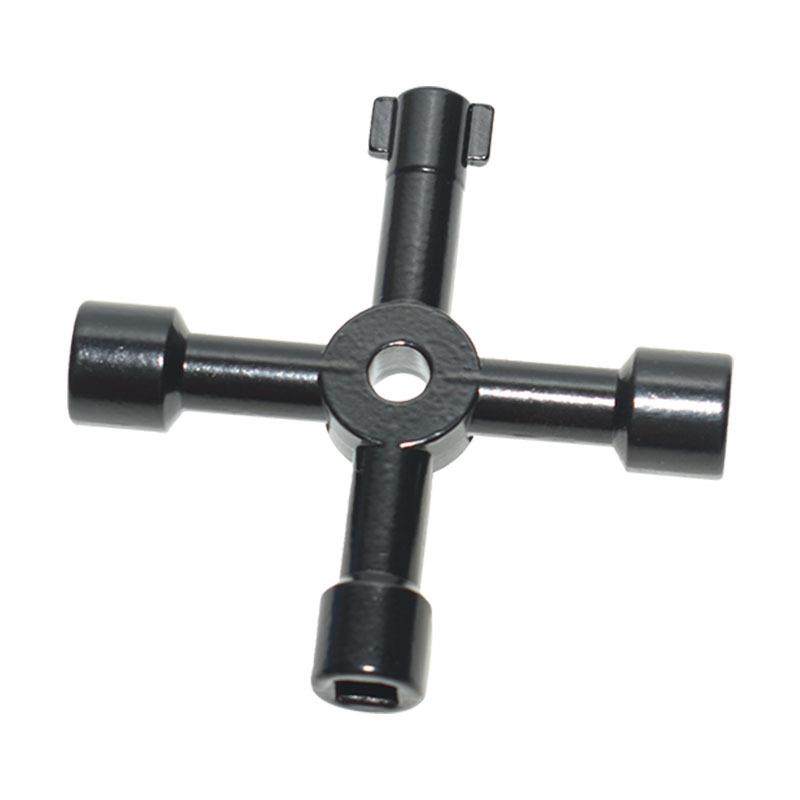 跨境热销4合1黑色钥匙扳手多功能水表阀门电器柜手动三角套筒扳手,五金/工具,其他扳手,淘宝优惠券,粉丝福利购,淘宝优惠卷