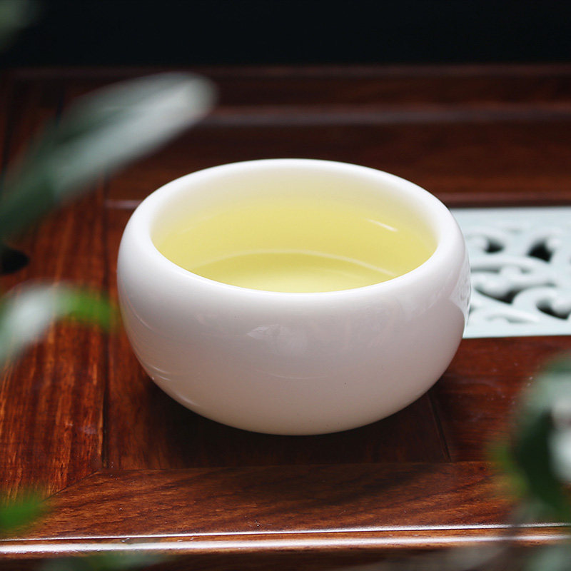 德化玉瓷家用喝茶杯子大号主人杯单杯功夫茶具普洱品茗杯白瓷茶杯