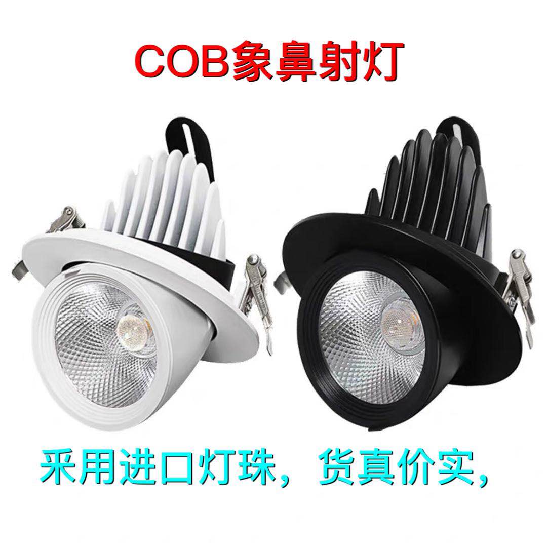 led嵌入式旋转聚光天花灯