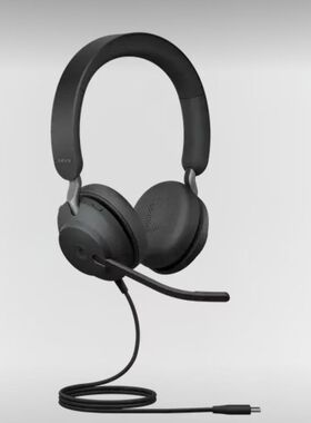 Jabra/捷波朗 Evolve2 40 MS UC客服头戴电脑办公耳麦话务耳机USB
