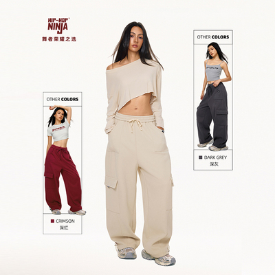HIPHOPNINJA街舞香蕉裤工装长裤