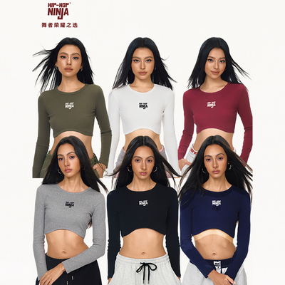 女街舞爵士舞紧身长袖