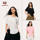 HIPHOP T恤上衣女慵懒风跳爵士舞罩衫 NINJA街舞嘻哈美式 宽松短袖