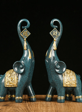 树脂工艺品福财对象摆件家居客厅玄关电视柜装饰品乔迁送礼佳品