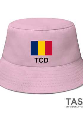 乍得Chad国家帽子渔夫帽男女学生户外防晒帽太阳帽钓鱼帽设 无界