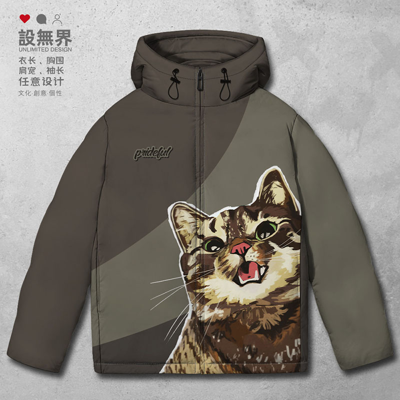 梨花猫玳瑁田园猫咪头像可羽绒服