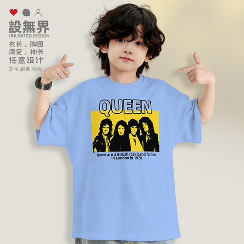 英伦摇滚queen皇后乐队剪落肩T恤
