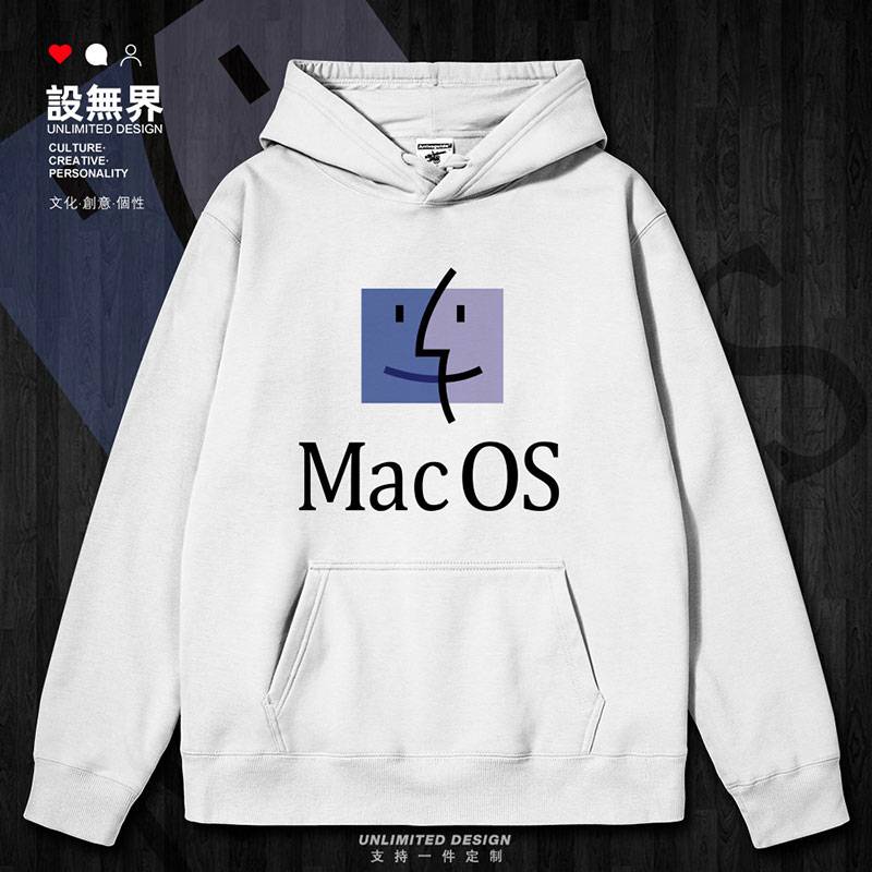 程序员创意MacOS操作连帽卫衣
