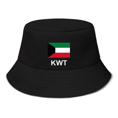科威特Kuwait国家帽子男女渔夫帽学生防晒帽遮阳太阳帽夏设 无界