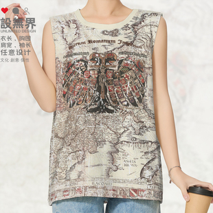 神圣罗马帝国双头鹰德意志神罗地图大码速干背心男装女装设 无界
