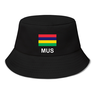 毛里求斯Mauritius国家帽子渔夫帽男女学生旅游防晒遮阳帽设 无界