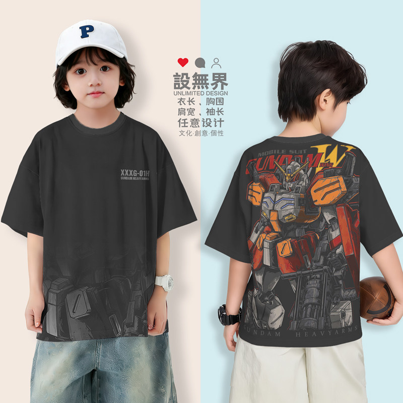 机动战士高达XXXG-01H重落肩T恤图片