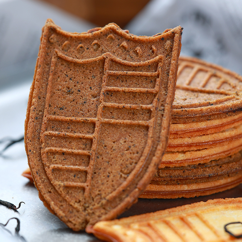太好吃了！寻脆记伯爵红茶味薄脆饼干茶酥酥煎饼休闲零食下午茶点