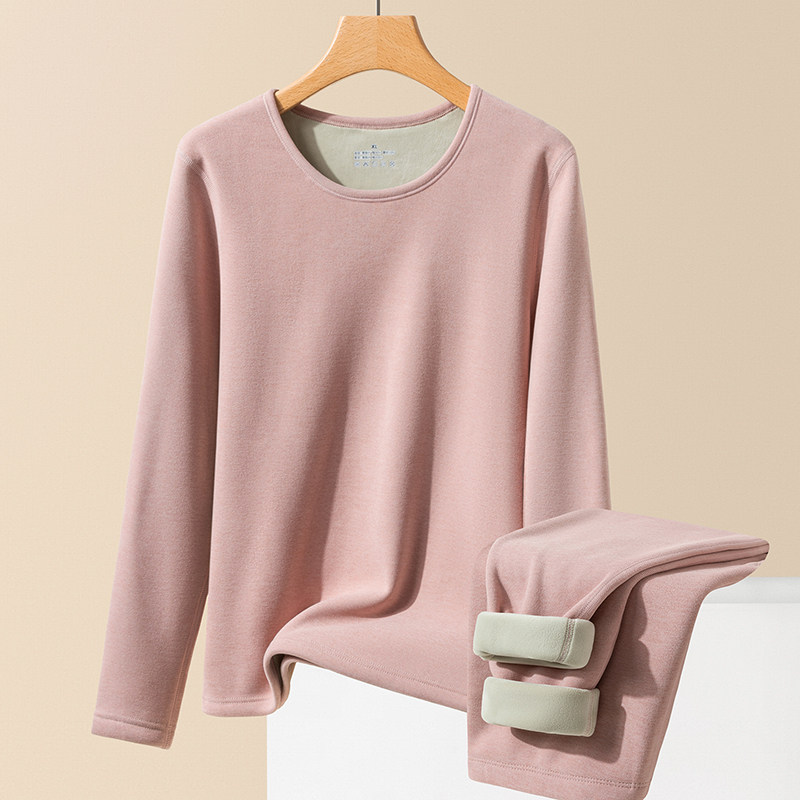 冬季抗寒保暖内衣套装加厚打底衫