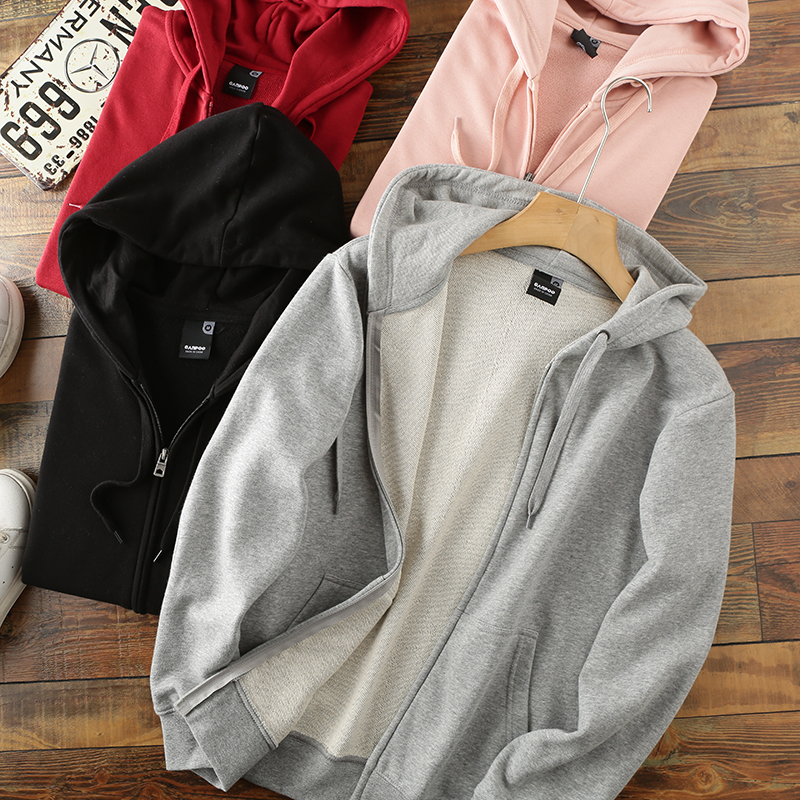 运动卫衣情侣款全棉连帽开衫