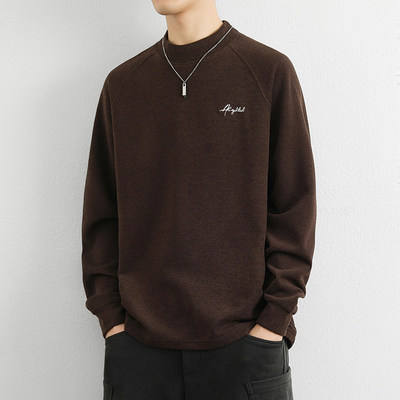 厚实保暖~软糯双面德绒长袖T恤衫