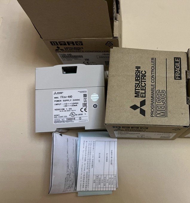 原装三菱PLC模块 FX3U-4AD 模拟量扩展模块全新进口现货正品议价
