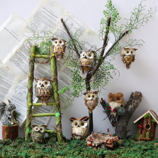 自然角假鸟挂饰摆件幼儿园森系户外装饰园区景观别墅庭院花园布置