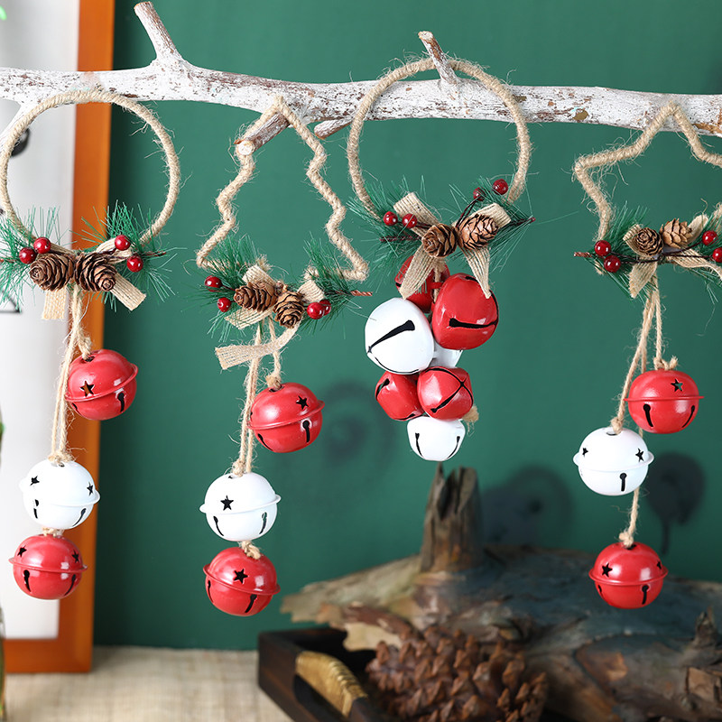 圣诞节铃铛吊饰装饰空中创意风铃挂饰女生幼儿园新年环创教室墙面