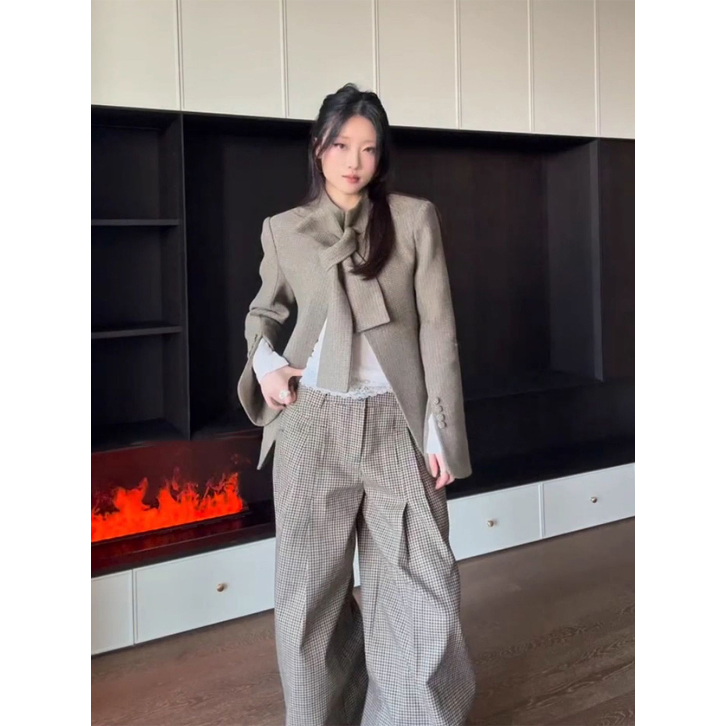 老钱风气质通勤西装外套